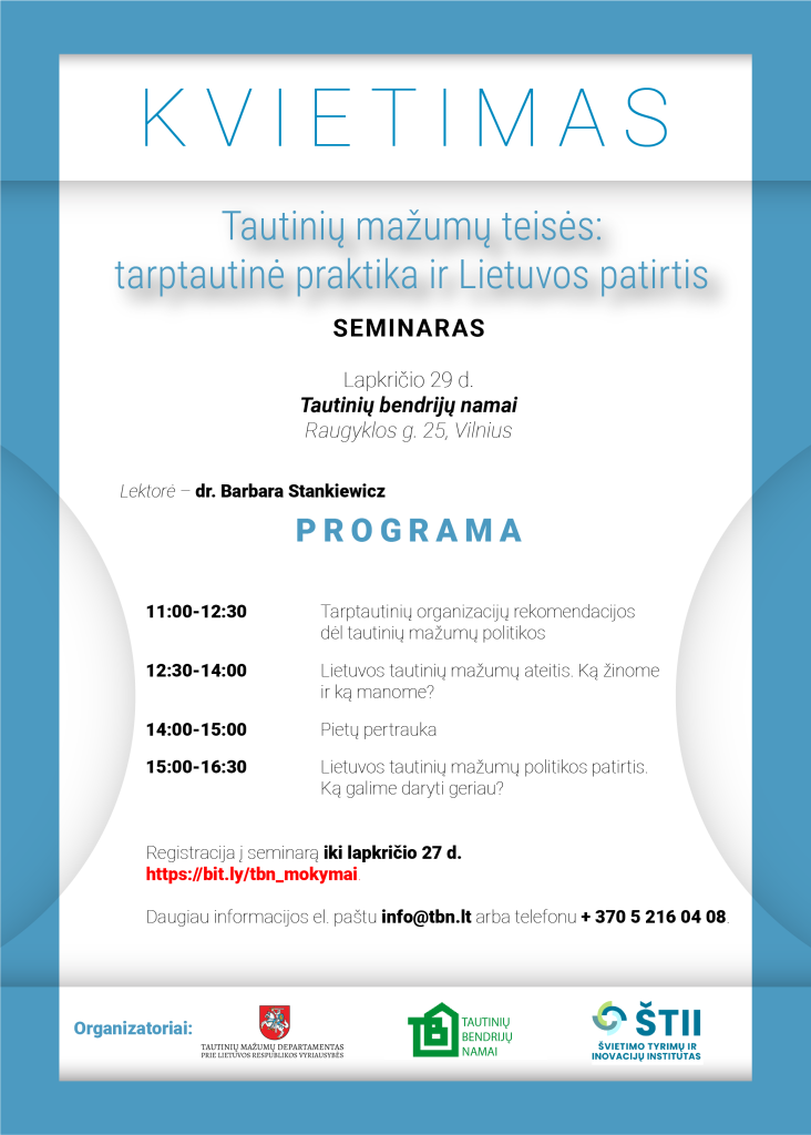 Kvietimas į seminarą